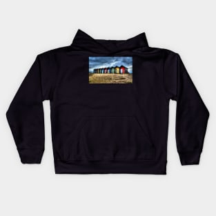 Beach Huts Kids Hoodie